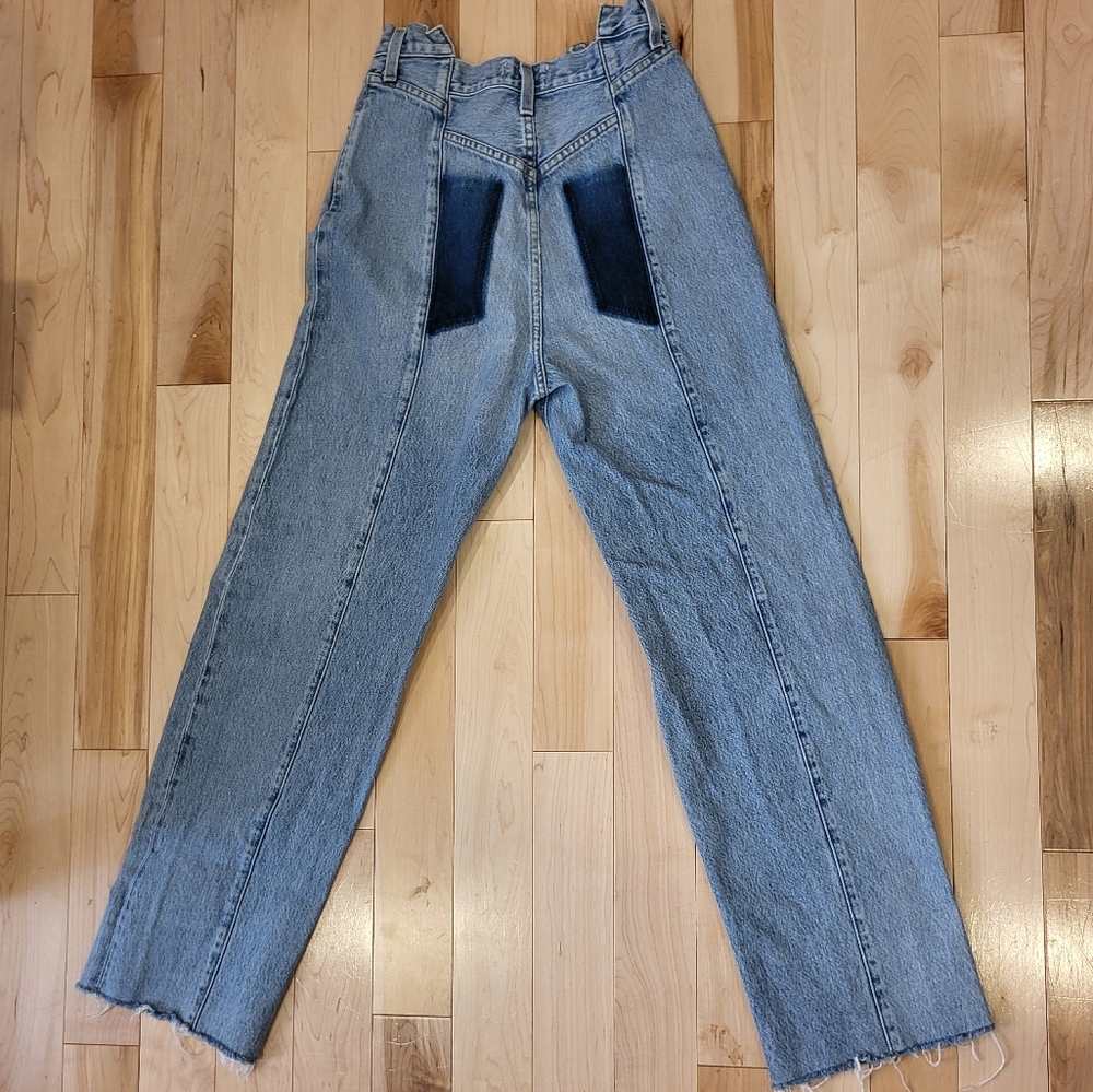 SOLD - AGOLDE PIECED ANGLED JEANS - Picture 10 of 16